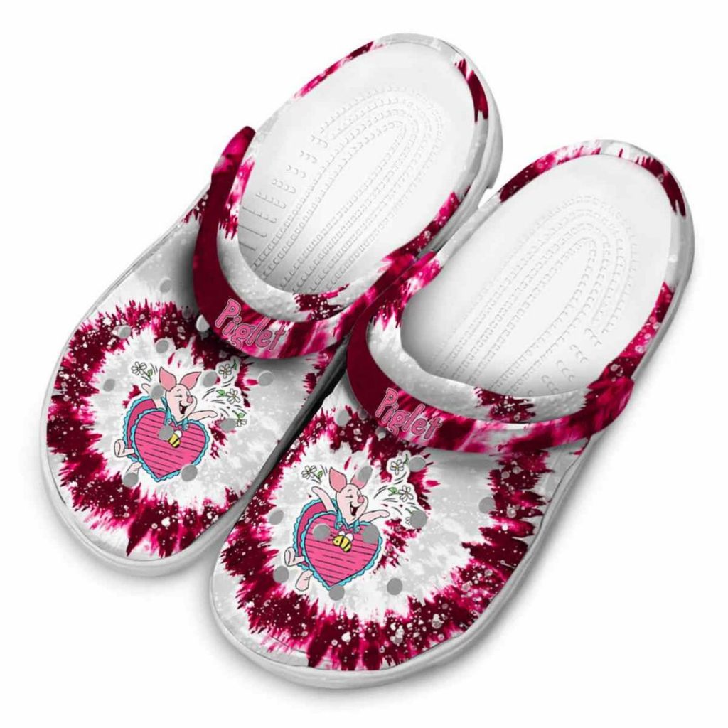 Custom Name Winnie The Pooh Piglet Radiant Burst Effect Clogs For Kids And Adults Custom Name Winnie The Pooh Piglet Radiant Burst Effect Clogs For Kids And Adults