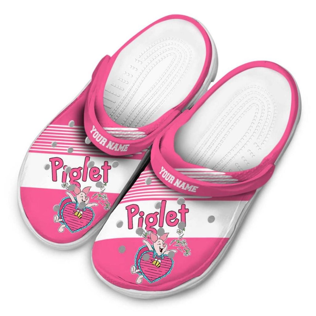 Custom Name Winnie The Pooh Piglet Vibrant Dual Tone Clogs For Kids And Adults Custom Name Winnie The Pooh Piglet Vibrant Dual Tone Clogs For Kids And Adults