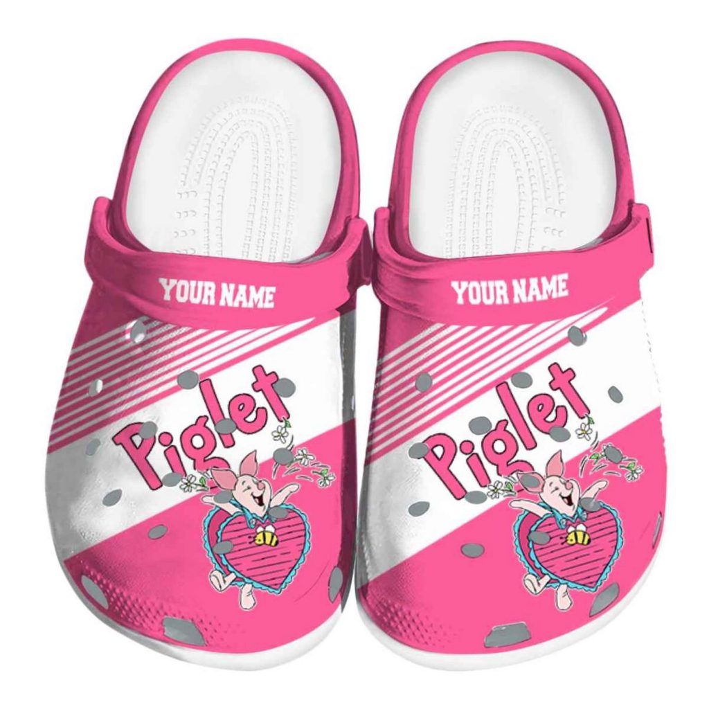 Custom Name Winnie The Pooh Piglet Vibrant Dual Tone Clogs For Kids And Adults Custom Name Winnie The Pooh Piglet Vibrant Dual Tone Clogs For Kids And Adults