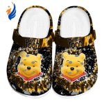 Custom Name Winnie The Pooh Radiant Burst Effect Clogs For Kids And Adults