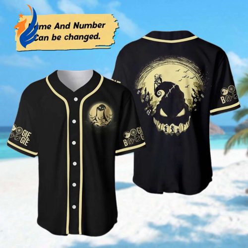 Spooky Custom Oogie Boogie Halloween Baseball Jersey – Nightmare Before Christmas Shirt Spooky Custom Oogie Boogie Halloween Baseball Jersey – Nightmare Before Christmas Shirt
