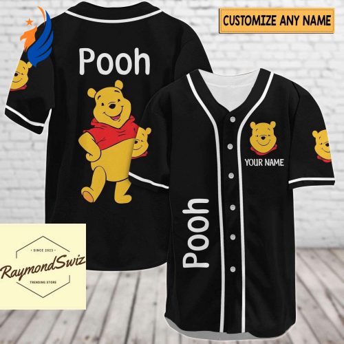 Get Your Custom Pooh Jersey Shirt - Perfect Baseball Shirt for Pooh Bear Fans!