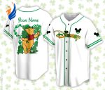 Personalized Pooh Bear St Patrick s Day Disneyland Baseball Jersey – Perfect for Baseball Lovers & Family Vacation Personalized Pooh Bear St Patrick s Day Disneyland Baseball Jersey – Perfect for Baseball Lovers & Family Vacation