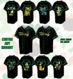 Custom Saint Patrick Day Disneyland Baseball Jersey – Personalized Pooh Bear St Patrick Family Vacation Trip Jersey for Baseball Lovers