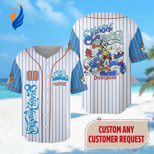 Custom Splash Mountain Baseball Jersey – Mickey Mouse & Friends Team Shirt Magic Kingdom – Minnie Goofy Donald Baseball Shirt Custom Splash Mountain Baseball Jersey – Mickey Mouse & Friends Team Shirt Magic Kingdom – Minnie Goofy Donald Baseball Shirt