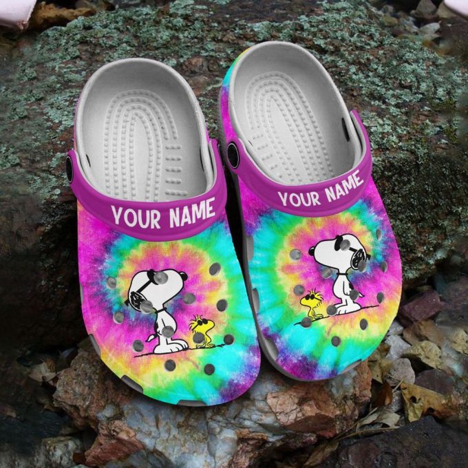 Customized Peanut Snoopy Colorful Clogs For Kids And Adults