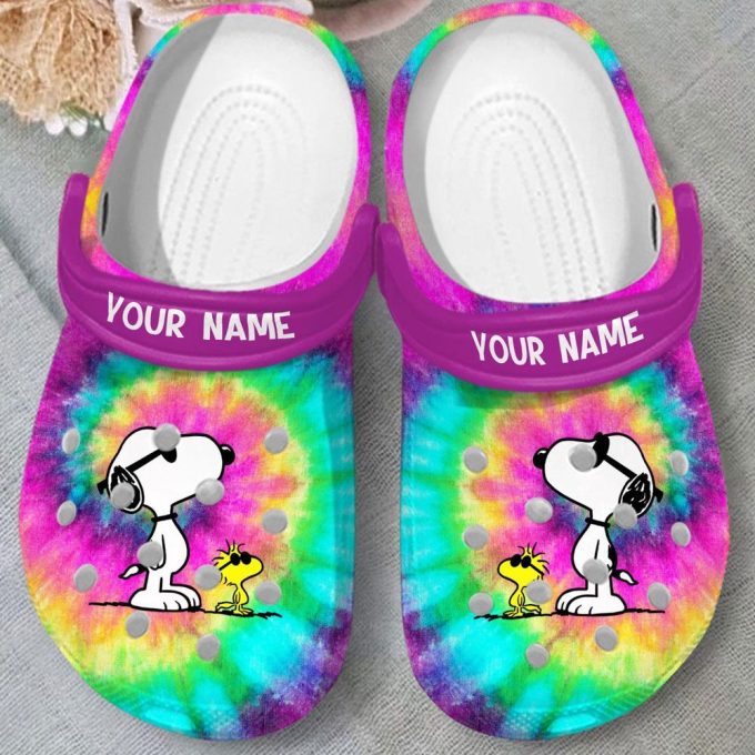 Customized Peanut Snoopy Colorful Clogs For Kids And Adults