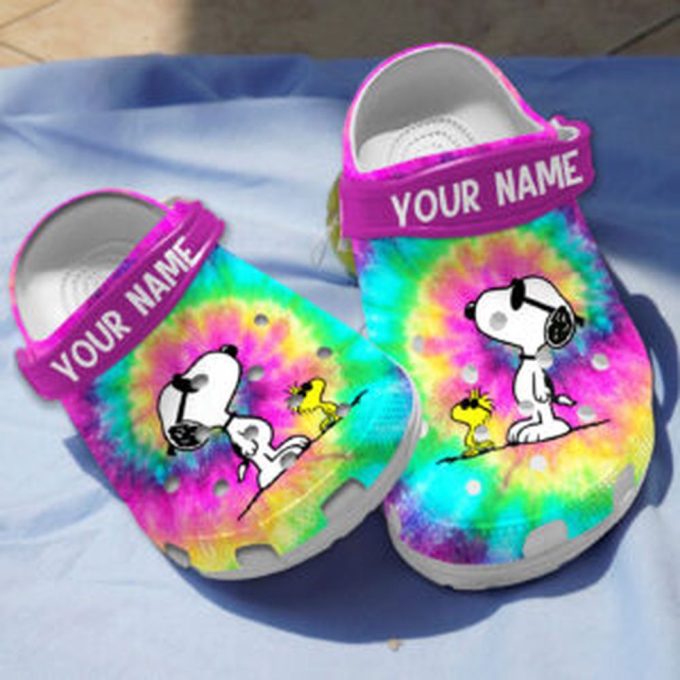 Customized Peanut Snoopy Colorful Clogs For Kids And Adults