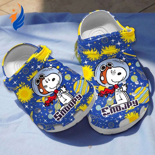 Cute Astronaut Snoopy In Colorful Space Clogs For Kids And Adults Cute Astronaut Snoopy In Colorful Space Clogs For Kids And Adults