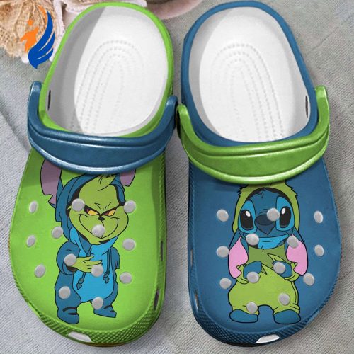 Cute Cartoon Character And Grinches Clogs