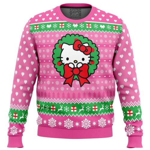 Cute Christmas Hello Kitty Ugly Christmas Sweater – Gift for Men Women – Gift for Men Women
