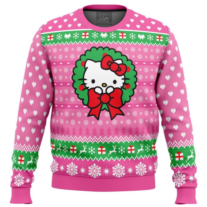Cute Christmas Hello Kitty Ugly Christmas Sweater – Gift for Men Women – Gift for Men Women