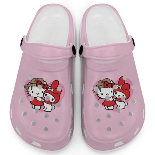 Cute Hello Kitty And My Melody Blossom Clogs For Kids And Adults