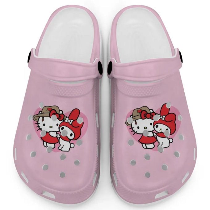 Cute Hello Kitty And My Melody Blossom Clogs For Kids And Adults