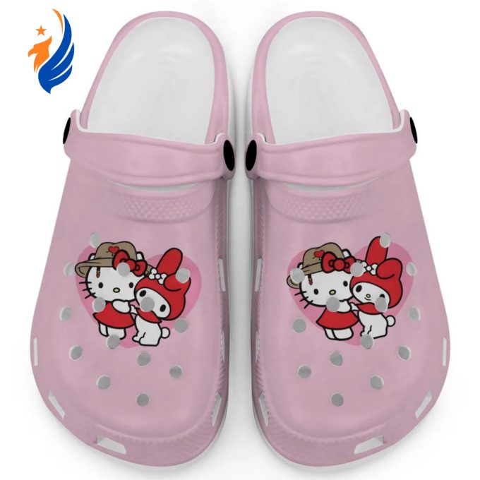 Cute Hello Kitty And My Melody Blossom Clogs For Kids And Adults Cute Hello Kitty And My Melody Blossom Clogs For Kids And Adults