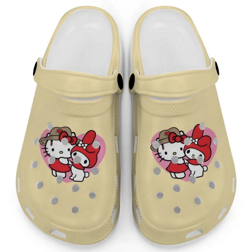 Cute Hello Kitty And My Melody Butter Clogs For Kids And Adults Cute Hello Kitty And My Melody Butter Clogs For Kids And Adults