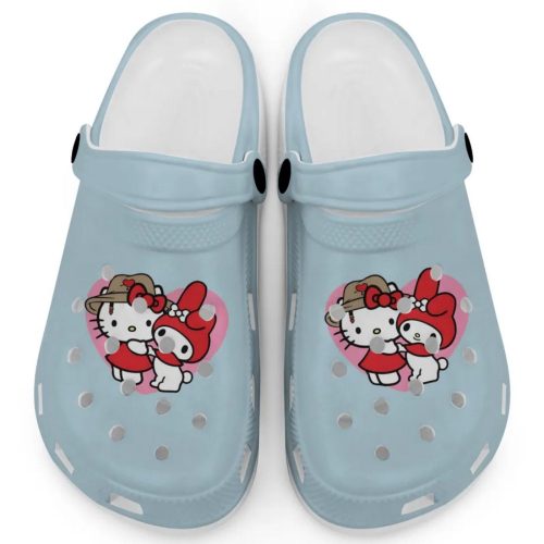Cute Hello Kitty And My Melody Charm Bray Clogs For Kids And Adults
