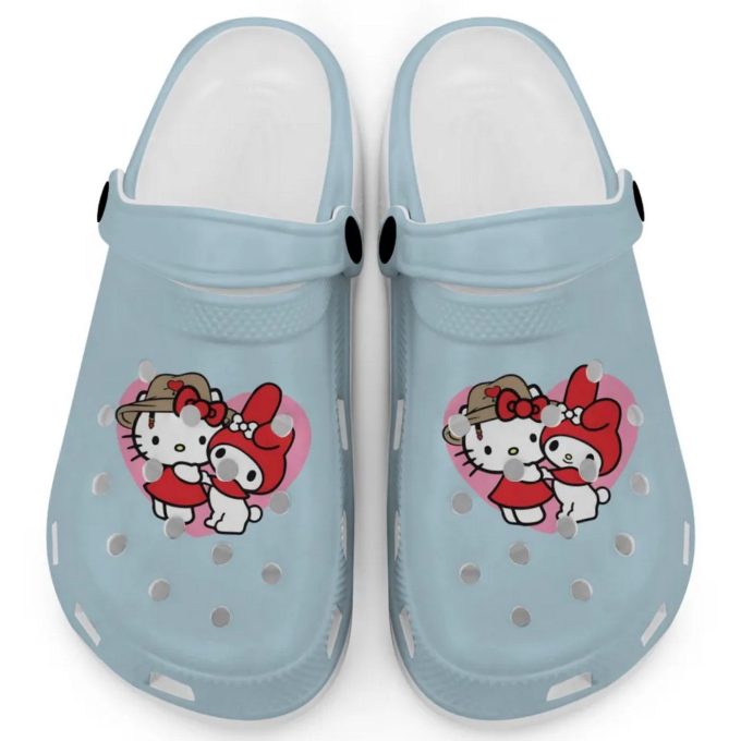 Cute Hello Kitty And My Melody Charm Bray Clogs For Kids And Adults
