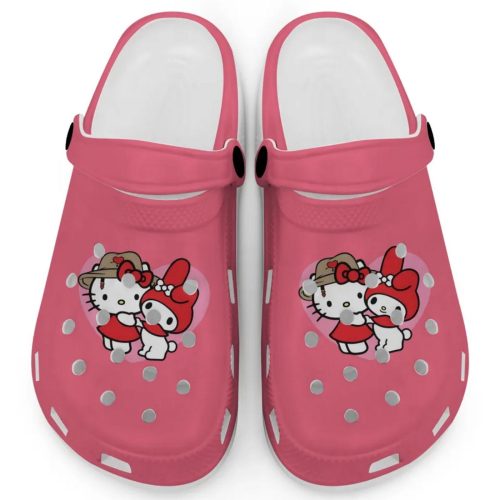 Cute Hello Kitty And My Melody Chili Clogs For Kids And Adults