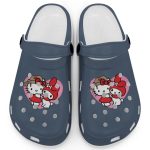 Cute Hello Kitty And My Melody Denim Clogs For Kids And Adults Cute Hello Kitty And My Melody Denim Clogs For Kids And Adults