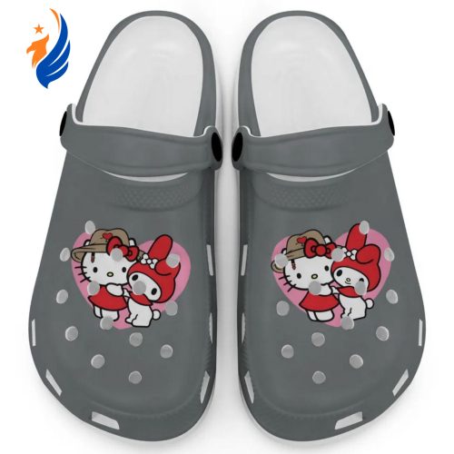 Cute Hello Kitty And My Melody Granite Clogs For Kids And Adults