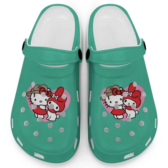 Cute Hello Kitty And My Melody Grass Clogs For Kids And Adults