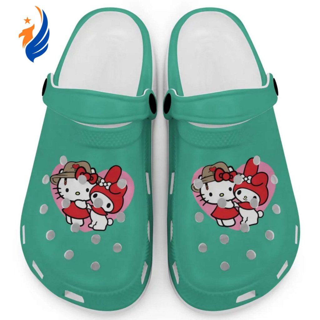 Cute Hello Kitty And My Melody Grass Clogs For Kids And Adults Cute Hello Kitty And My Melody Grass Clogs For Kids And Adults
