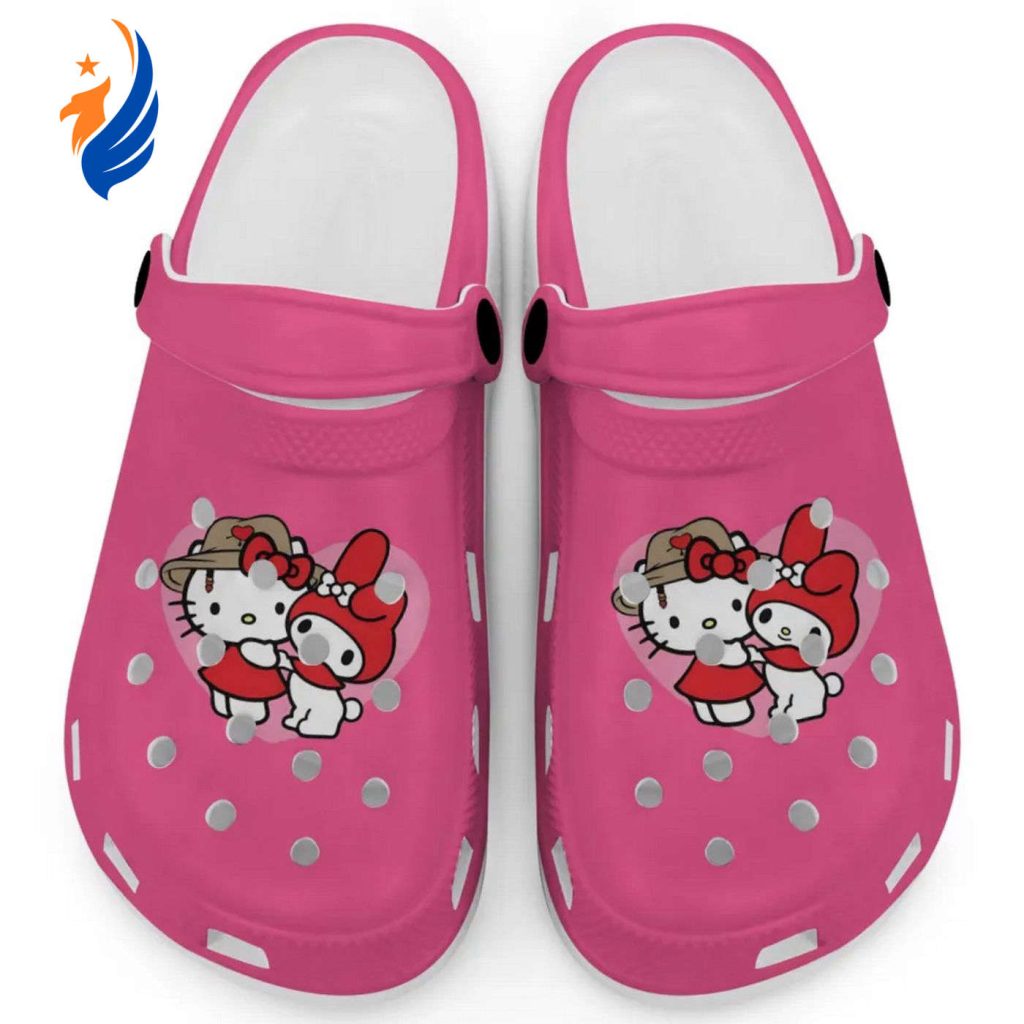 Cute Hello Kitty And My Melody Heliconia Clogs For Kids And Adults Cute Hello Kitty And My Melody Heliconia Clogs For Kids And Adults