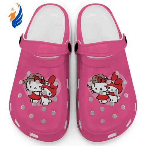 Cute Hello Kitty And My Melody Heliconia Clogs For Kids And Adults