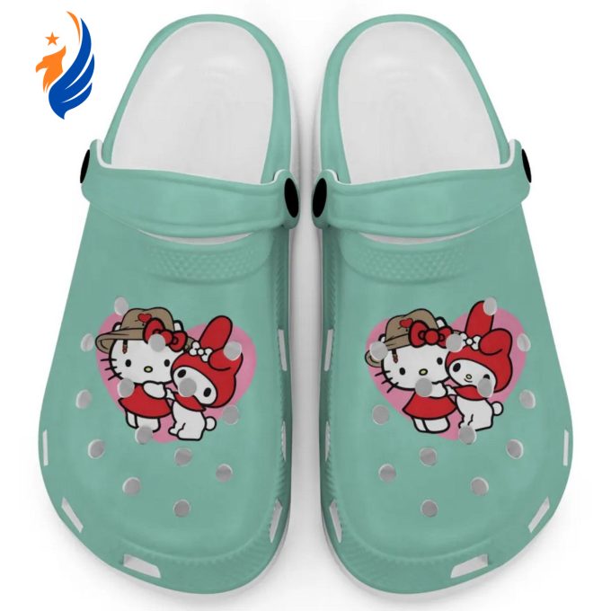 Cute Hello Kitty And My Melody Island Reef Clogs For Kids And Adults Cute Hello Kitty And My Melody Island Reef Clogs For Kids And Adults