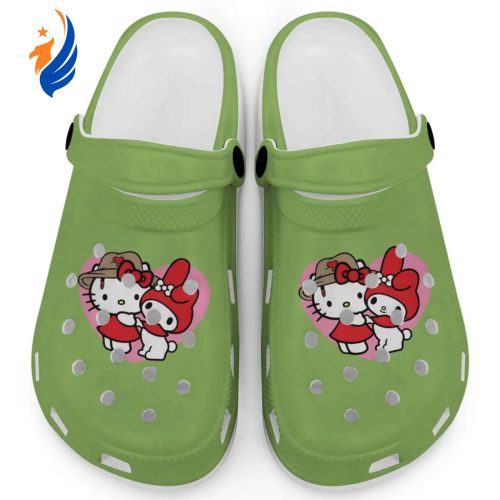 Cute Hello Kitty And My Melody Kiwi Clogs For Kids And Adults