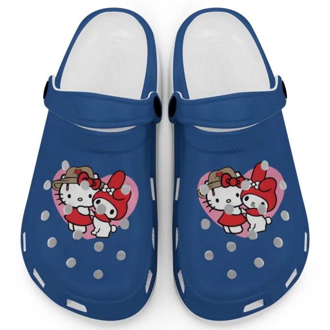 Cute Hello Kitty And My Melody Mustard Clogs For Kids And Adults