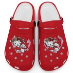 Cute Hello Kitty And My Melody Red Clogs For Kids And Adults Cute Hello Kitty And My Melody Red Clogs For Kids And Adults