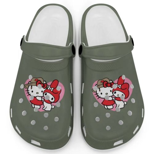 Cute Hello Kitty And My Melody Sage Clogs For Kids And Adults