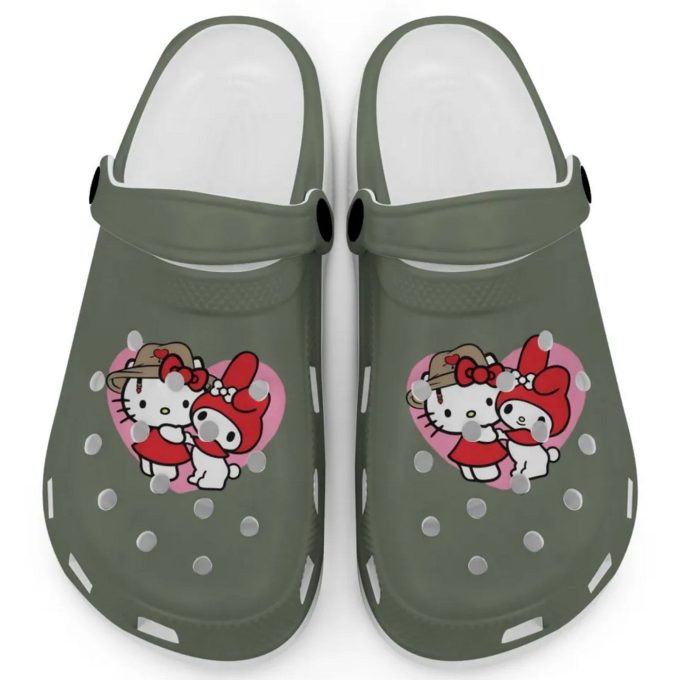 Cute Hello Kitty And My Melody Sage Clogs For Kids And Adults