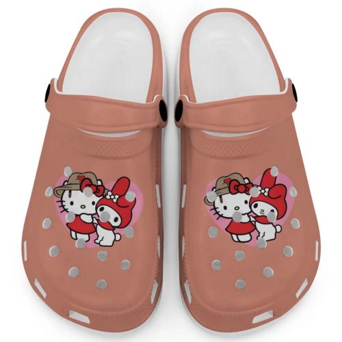 Cute Hello Kitty And My Melody Terracotta Clogs For Kids And Adults