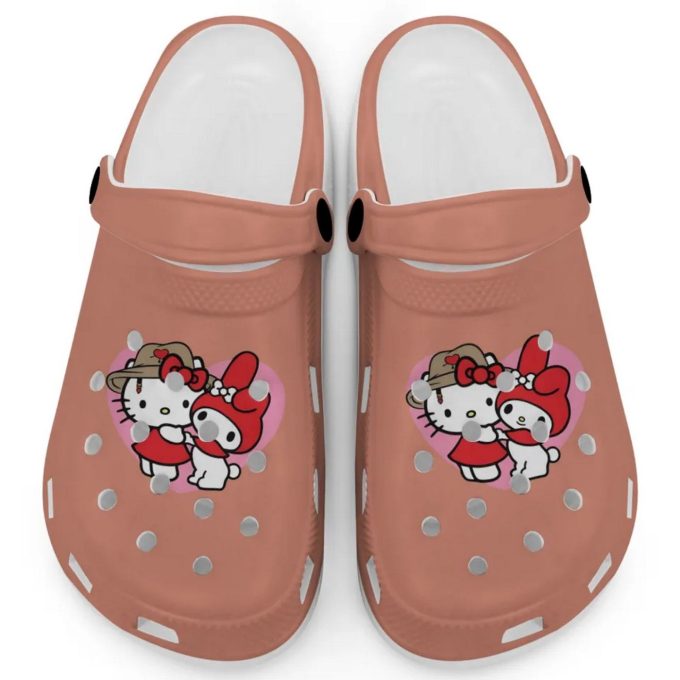 Cute Hello Kitty And My Melody Terracotta Clogs For Kids And Adults Cute Hello Kitty And My Melody Terracotta Clogs For Kids And Adults