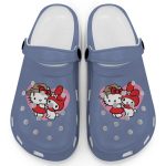 Cute Hello Kitty And My Melody Washed Demin Clogs For Kids And Adults Cute Hello Kitty And My Melody Washed Demin Clogs For Kids And Adults