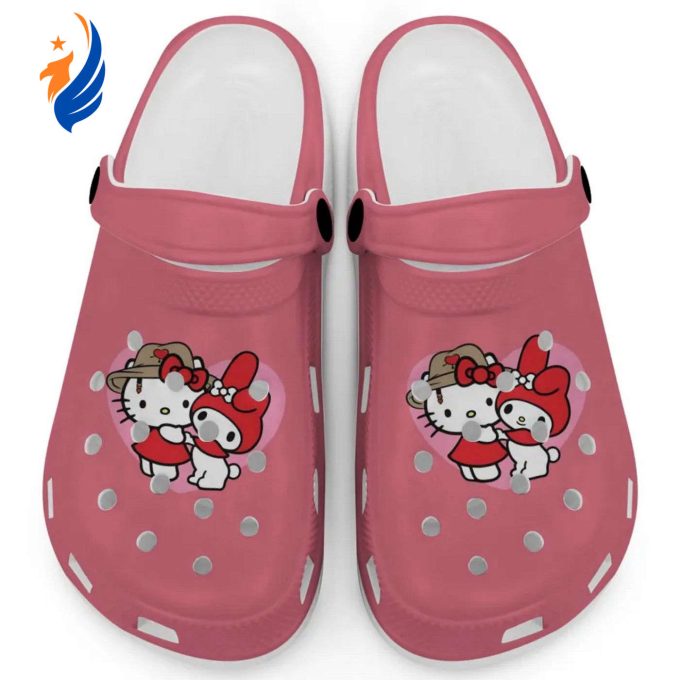 Cute Hello Kitty And My Melody Water Melon Clogs For Kids And Adults Cute Hello Kitty And My Melody Water Melon Clogs For Kids And Adults