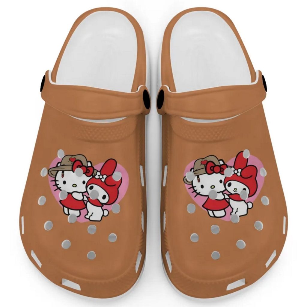 Cute Hello Kitty And My Melody Yam Clogs For Kids And Adults Cute Hello Kitty And My Melody Yam Clogs For Kids And Adults