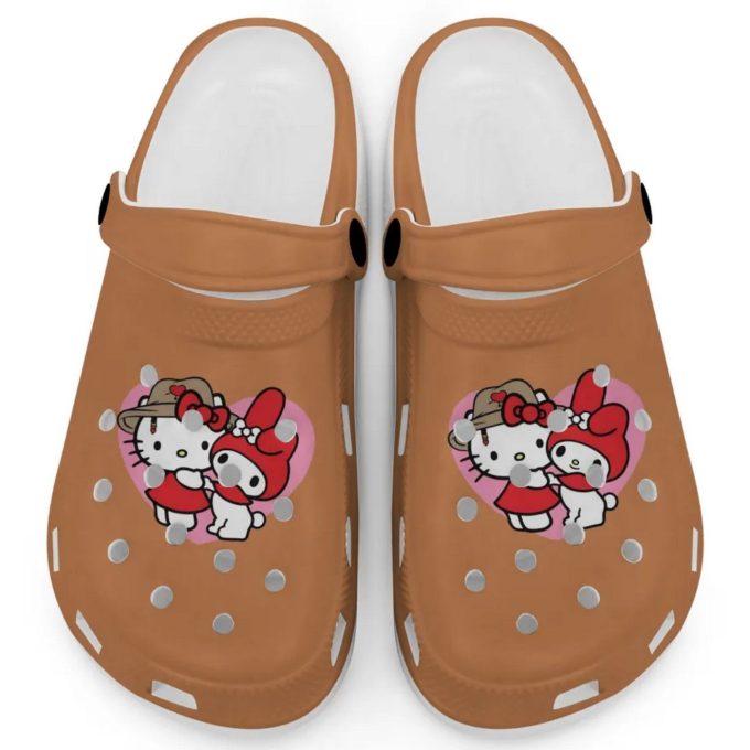 Cute Hello Kitty And My Melody Yam Clogs For Kids And Adults