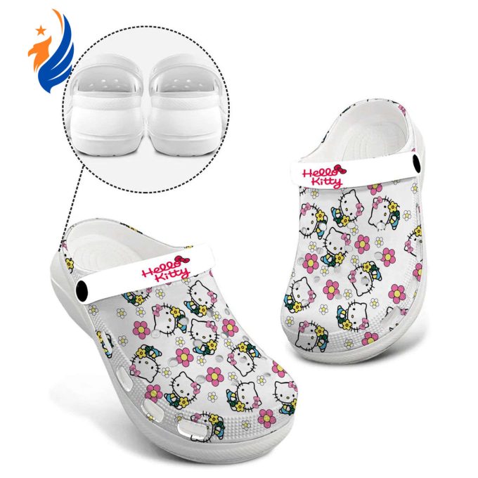 Cute Hello Kitty Floral High-sole Clogs Cute Hello Kitty Floral High-sole Clogs