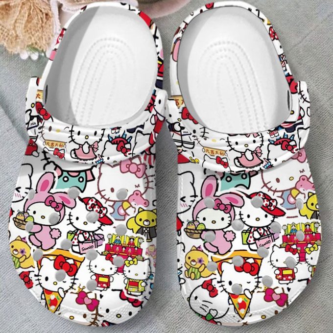 Cute Hello Kitty Pattern Classic Clogs