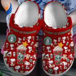 Cute Peanuts Snoopy Christmas Red Clogs For Kids And Adults Cute Peanuts Snoopy Christmas Red Clogs For Kids And Adults