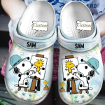 Cute Snoopy And Funny Friend Woodstock Floral Clogs For Kids And Adults Cute Snoopy And Funny Friend Woodstock Floral Clogs For Kids And Adults