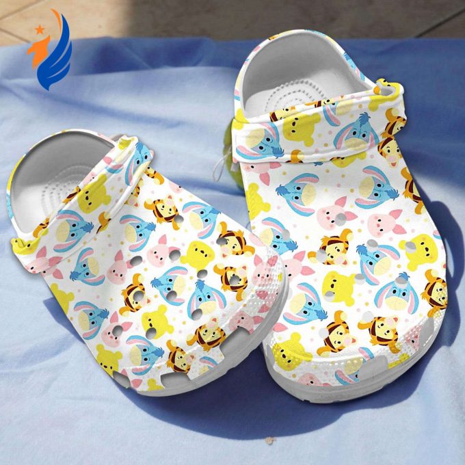 Cute Winnie The Pooh Cartoon Characters Pattern Clogs For Kids And Adults Cute Winnie The Pooh Cartoon Characters Pattern Clogs For Kids And Adults