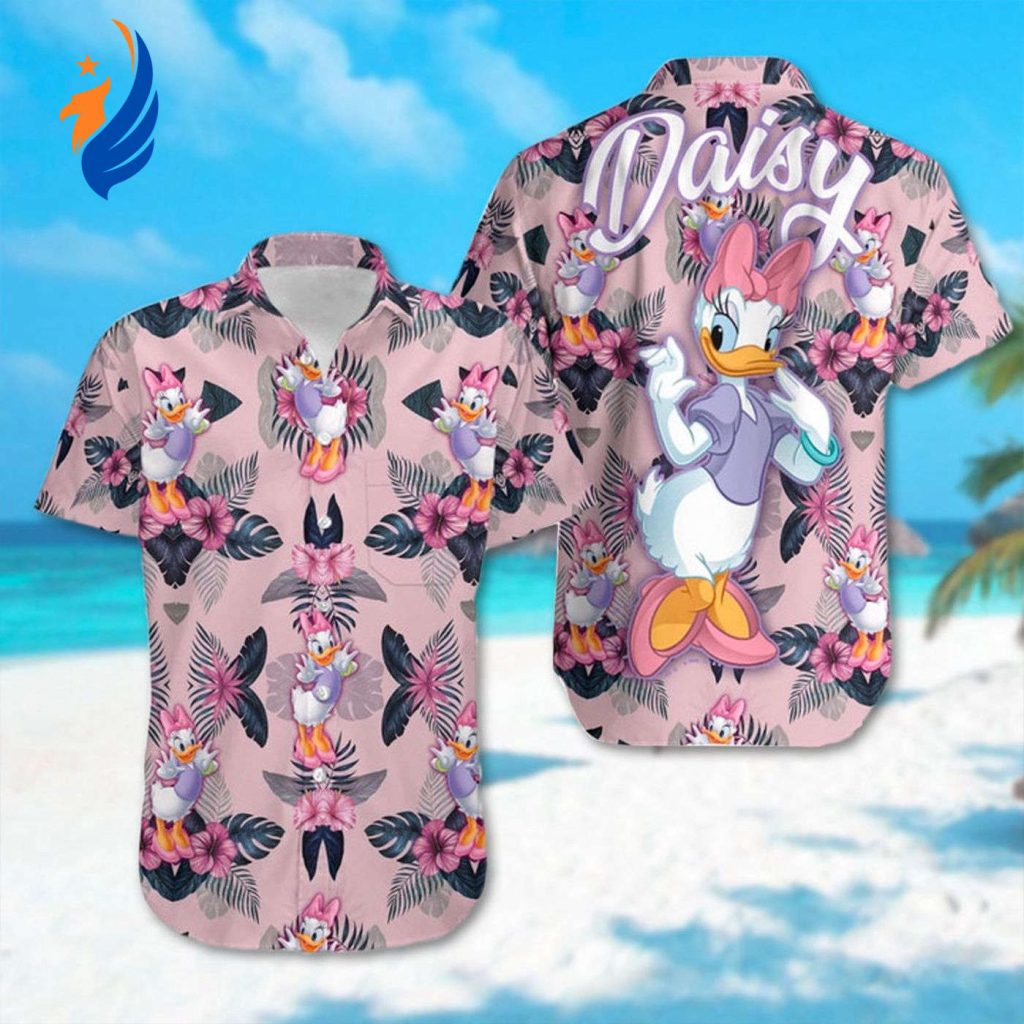Daisy Duck & Mickey Mouse Hawaiian 3D Tee: Summer Vibe Unisex Shirt for Men & Women Daisy Duck & Mickey Mouse Hawaiian 3D Tee: Summer Vibe Unisex Shirt for Men & Women