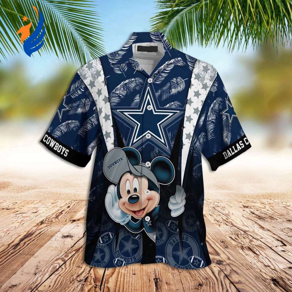 Stylish Dallas Cowboys & Mickey Mouse Hawaiian Shirt: Perfect Blend of Sports & Disney Magic! Stylish Dallas Cowboys & Mickey Mouse Hawaiian Shirt: Perfect Blend of Sports & Disney Magic!