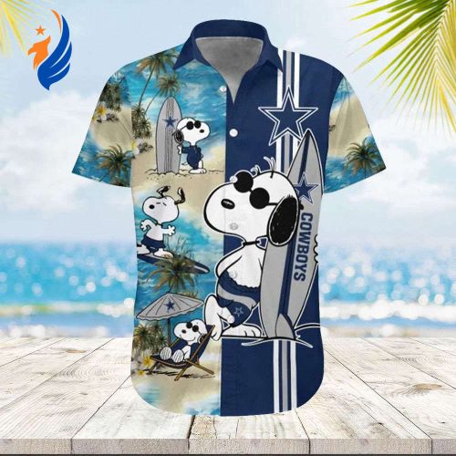 Dallas Cowboy Hawaiian Shirt: Snoopy Beach Design for a Stylish Tropical Look! Dallas Cowboy Hawaiian Shirt: Snoopy Beach Design for a Stylish Tropical Look!