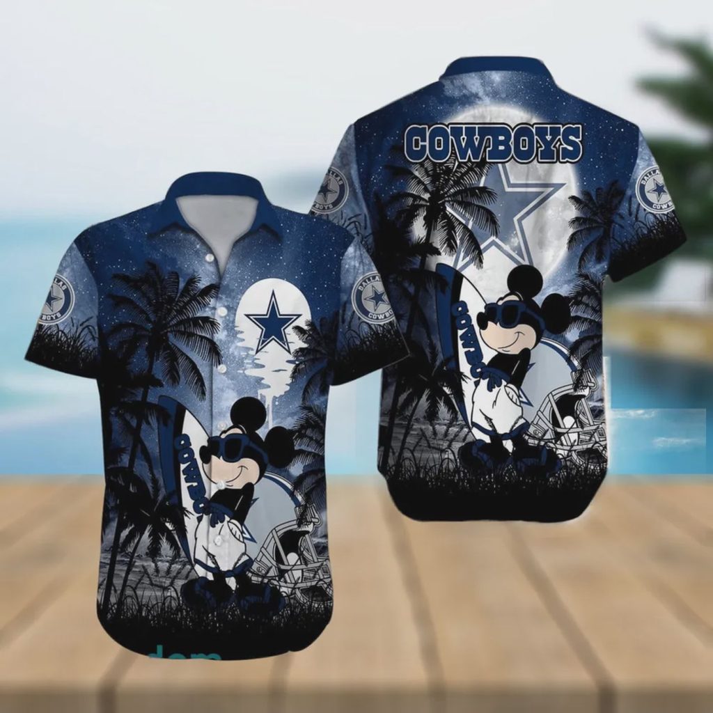Dallas Cowboys NFL Mickey Mouse Hawaiian Shirt: Show Your Team Spirit with this Fun and Stylish Apparel Dallas Cowboys NFL Mickey Mouse Hawaiian Shirt: Show Your Team Spirit with this Fun and Stylish Apparel